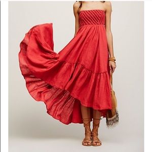 Free People high low maxi dress